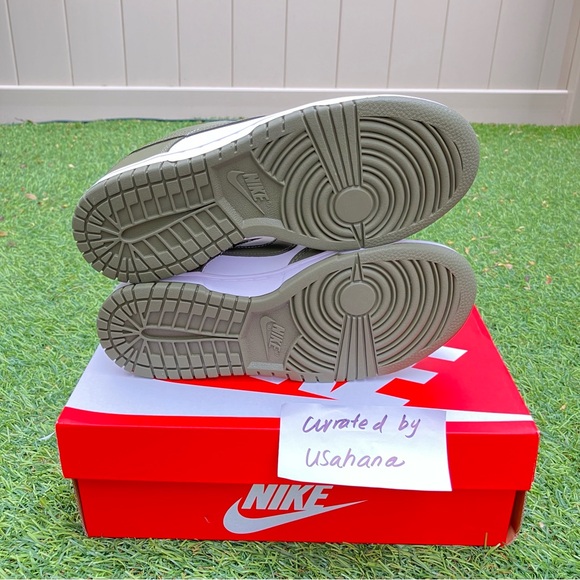 Nike Dunk low medium olive green shoes - Picture 4 of 6